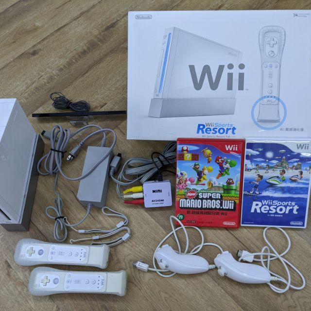 Wii 遊戲主機Resort版+2個遊戲片