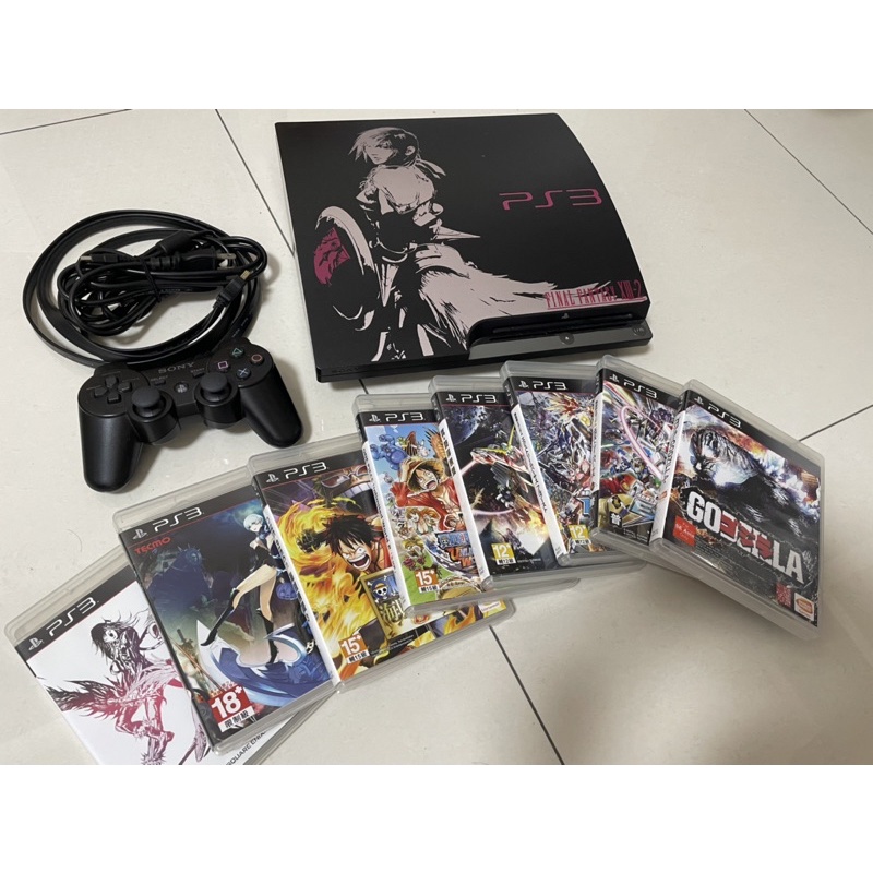 PS3主機（功能完好）太空戰士絕版-全套 附黑色手把🎮/8片遊戲片