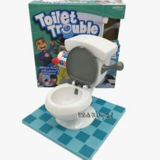 瘋狂馬桶TOILET TROUBLE惡搞整蠱噴水玩具桌面遊戲廁所超級基地