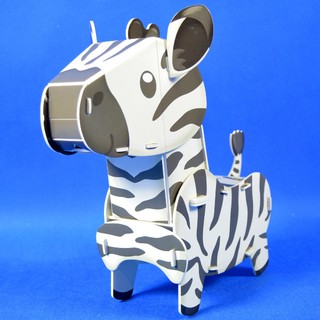 CubicFun 樂立方 3D立體拼圖立體模型 K1501 昆蟲動物世界 可動式斑馬 禮盒版 佳廷模型 M54242