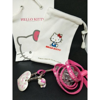 。好時光。Hello Kitty 凱蒂貓頸掛繩韓服Hello Kitty 包包掛件手機掛件吊墜收納袋 icash