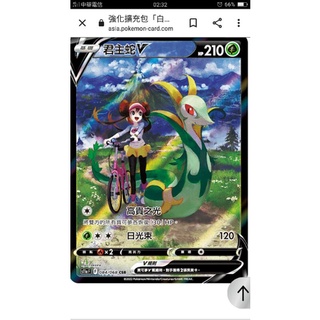 ptcg 寶可夢 中文版 白熱奧秘 君主蛇 v 084/068 csr 異圖