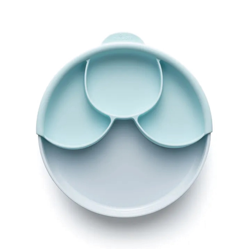 Miniware 天然聚乳酸兒童學習餐具 分隔餐盤組 / 寧靜海藍