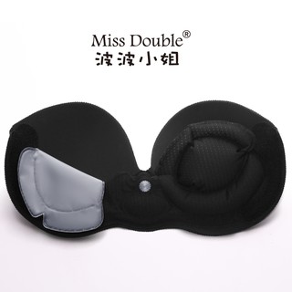 波波小姐 MissDouble - 氣浮式隱形內衣 (經典款-黑)台灣官方正品(無鋼圈爆乳必備集中托高渾圓罩杯升級)