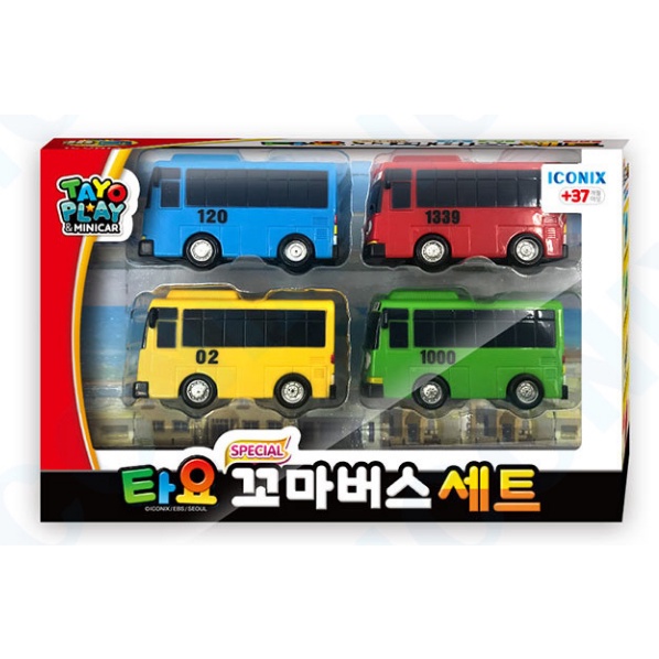 「芃芃玩具」韓國 TAYO小巴士 TAYO小巴士4件組 貨號09045