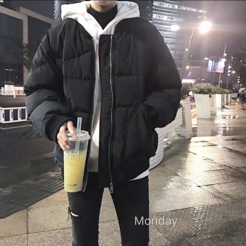 冬天靠它 韓國羽絨外套保暖厚外套大尺碼鋪棉外套羽絨衣寬鬆正韓蓬蓬外套正韓外套麵包外套 衝鋒外套棉衣 蝦皮購物