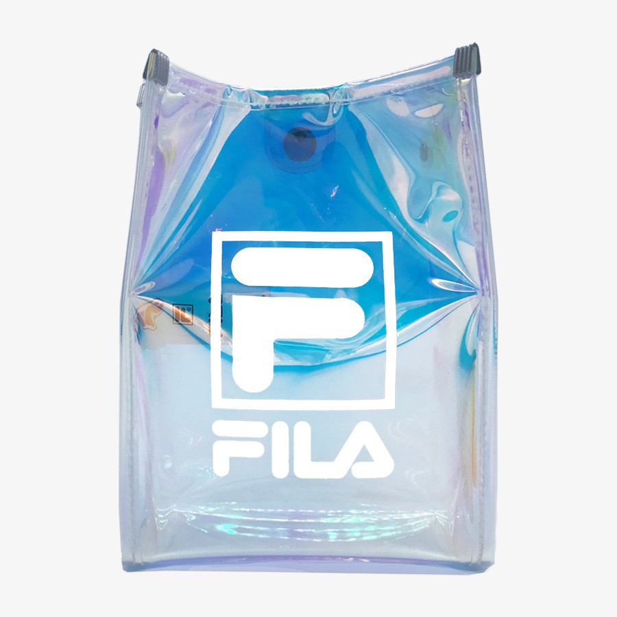 FILA 熱夏長方形果凍彩炫包 透明包 側背包 沙灘包 全新正品