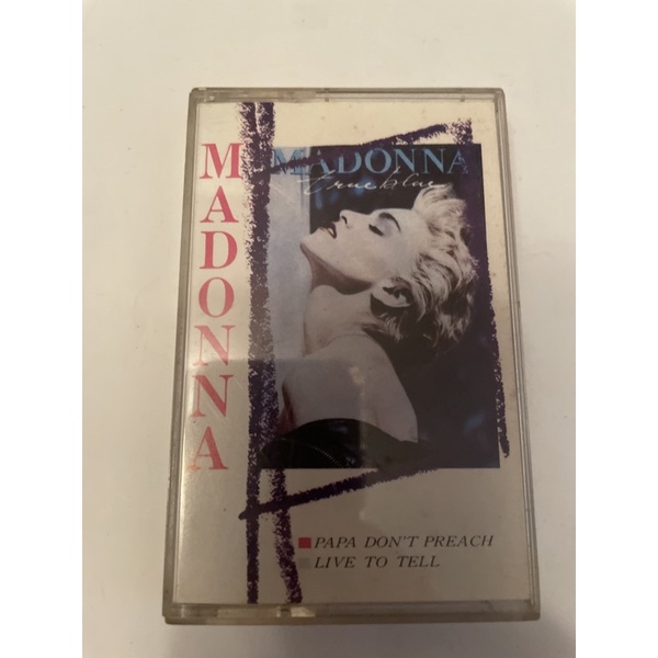 Madonna 瑪丹娜 true blue 二手 卡帶 80-90年代懷舊卡帶 錄音帶 西洋