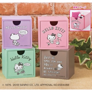 吾人智販 日本景品 木製 HELLO KITTY 桌上收納櫃 積木盒 全四款