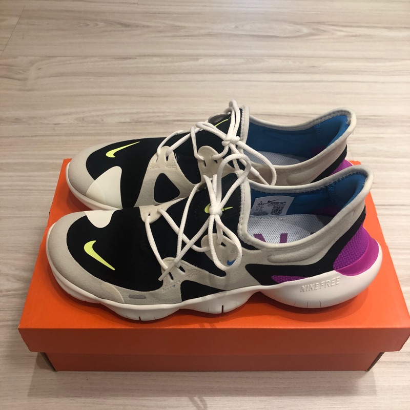 Nike Free RN 5.0 黑白紫AQ1289-100