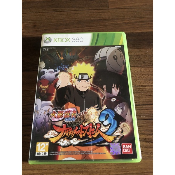 🉐XBOX360 🉐日文版 NARUTO火影忍者疾風傳 終極風暴3 二手正版光碟