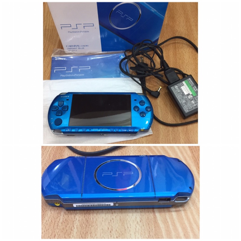 Psp 藍日本原廠sony Psp 3000 主機psp 主機充電器 蝦皮購物