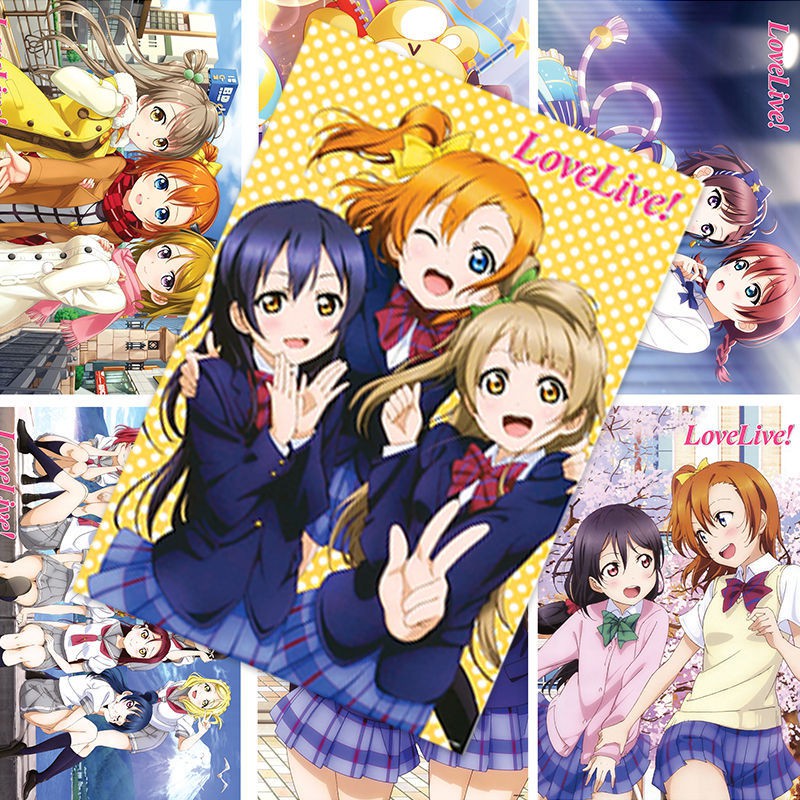 Lovelive海報學圓偶像祭周邊穗乃果花陽妮可壁紙漫畫貼紙墻紙 蝦皮購物