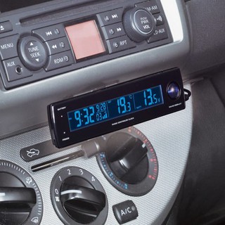 [Seanna] 日本精品 SEIWA W852 時鐘&溫度計&電壓表&USB 電波時鐘+車內外溫度計/電子時鐘