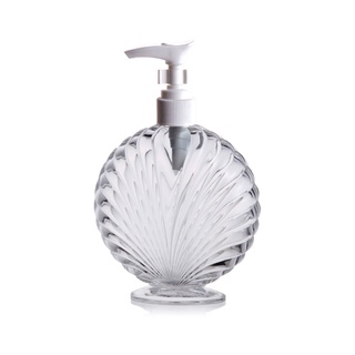 貝殼紋乳液洗手乳沐浴乳分裝瓶-300ml(透明/湖水綠)#5966