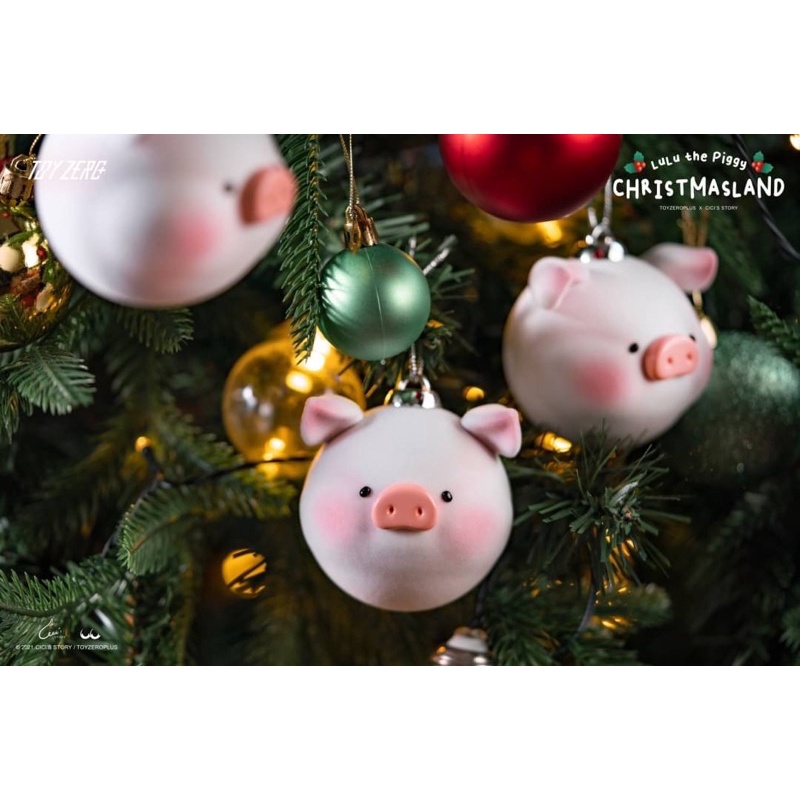 🔅現貨24H出貨🔅聖誕節系列 LULU罐頭豬 經典雪球3入