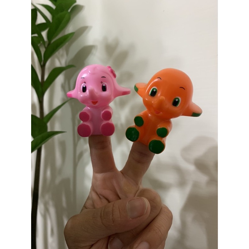 《SATO佐藤製藥》企業吉祥物 企業公仔 佐藤象 軟膠 橘色大象 手指偶 玩具