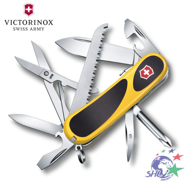 VICTORINOX 維氏瑞士刀 EvoGrip S18 黃黑防滑15用瑞士刀/2.4913.SC8/VN135【詮國】
