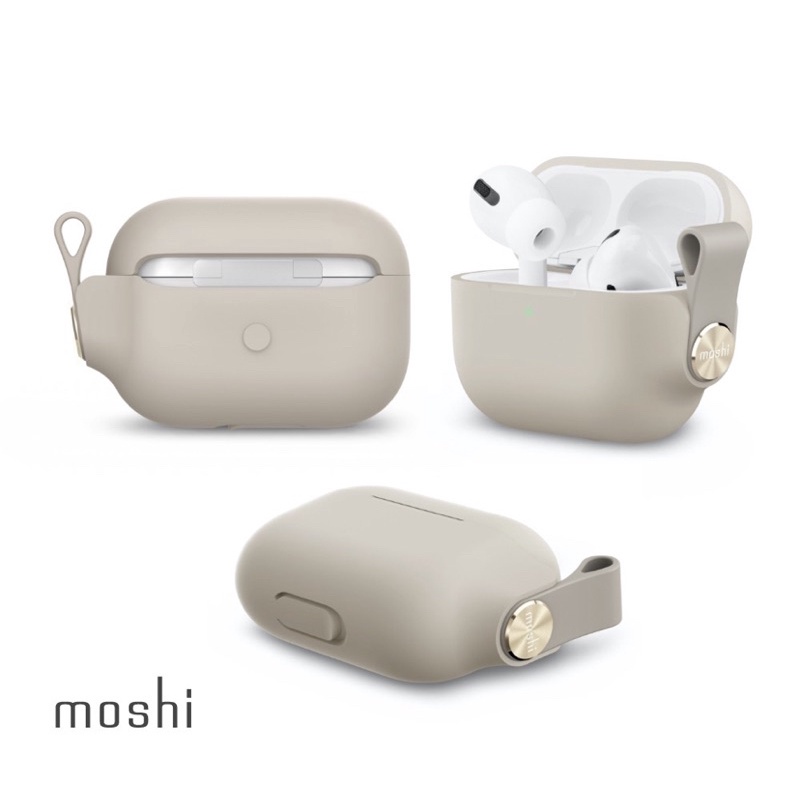 [Moshi] AirPods Pro 耳機充電盒保護套 (杏色)