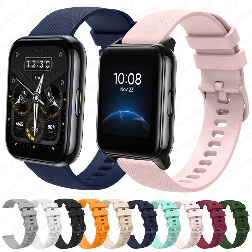 適用於 Realme watch 3 / 2 / 2 Pro SmartBand 手鍊的柔軟矽膠錶帶, 適用於 Real