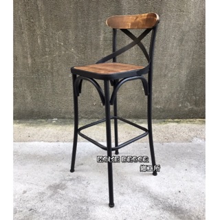 HomeDecor鄉工所 吧臺椅吧檯椅高腳椅中島椅實木木椅餐椅椅子鐵椅靠背長桌餐桌美式鄉村復古loft開店工業風傢俱北歐