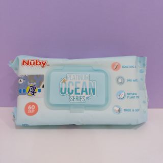 Nuby海洋系列極厚柔濕巾60抽/包 150046