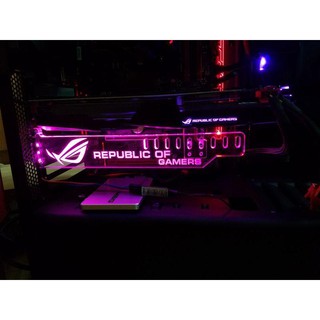 萊特 電腦精品 顯示卡壓克力支架 帶7彩RGB可調 適合 GTX 1080 海盜 ROG MSI 電競 水冷 nxzt