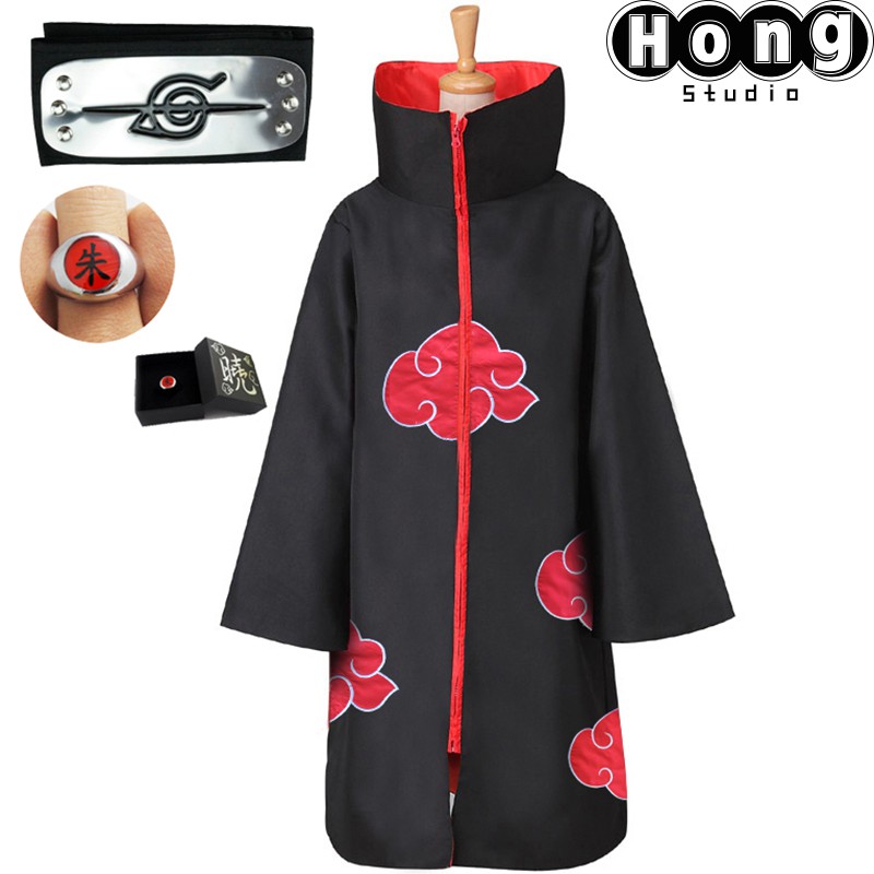 火影忍者曉衣服曉組織披風c服宇智波鼬紅雲cos服佐助鷹cosplay萬聖節角色扮演服裝鞋子 蝦皮購物