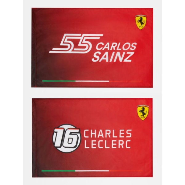 🇮🇩 🇪🇸 2023法拉利F1車隊官方Sainz/Leclerc粉絲旗
