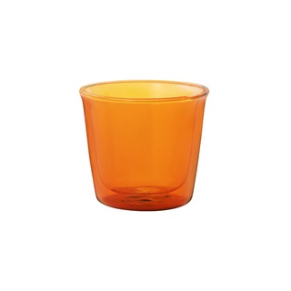 【日本KINTO】 Cast Amber琥珀色雙層玻璃杯 250ml《WUZ屋子-台北》琥珀色 玻璃杯 杯 水杯 玻璃
