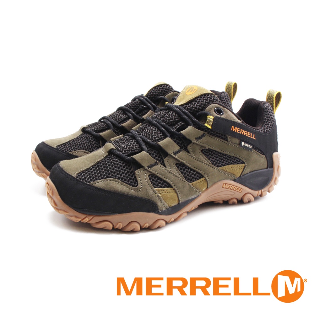 MERRELL(男) ALVERSTONE GORE-TEX 郊山健行鞋 男鞋－橄欖綠