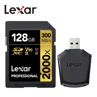 「樂攝屋」公司貨 Lexar Professional 2000x SDXC UHS-II 記憶卡 128G