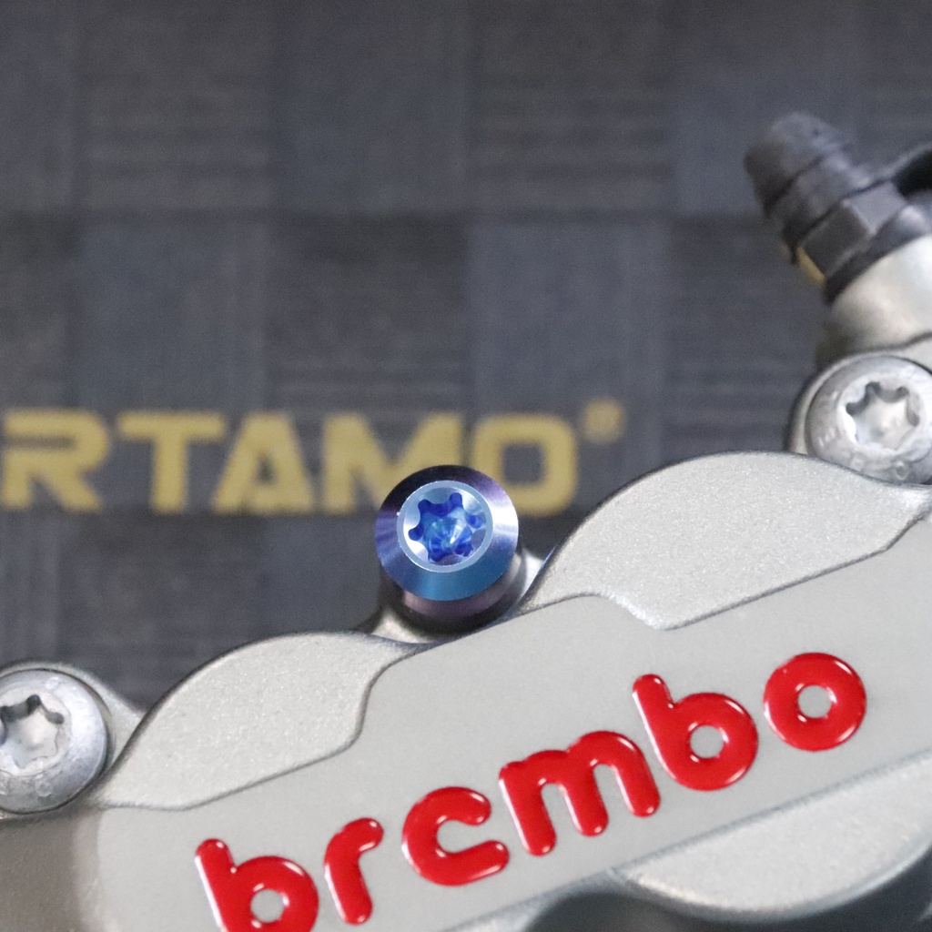 RTAMO | Brembo 對四對二 鮑魚螃蟹卡鉗插銷 64正鈦合金 圓柱倒角款插銷 圓錐 錐頭 送304不銹鋼R銷