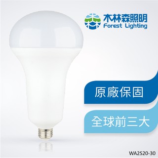 【木林森照明】30W LED高瓦數燈泡(球泡燈) 黃光 世界前三大LED照明品牌(大球泡 光色齊全)