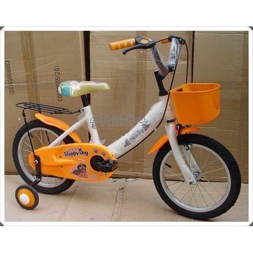 ♡曼尼♡ 童車 台製 16吋 cool~狗 腳踏車 兒童自行車  全配/臀座加寬/打氣輪/鋁框/小籃子/免組裝