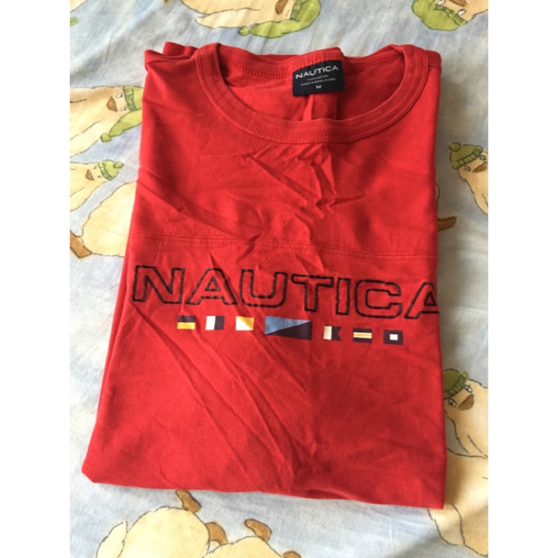 NAUTICA男紅色T恤