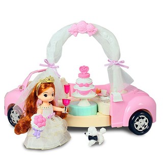 【阿LIN】15516A 迷你MIMI甜蜜婚禮車 MIMI WORLD 婚紗 新娘 wedding car ST安全玩具