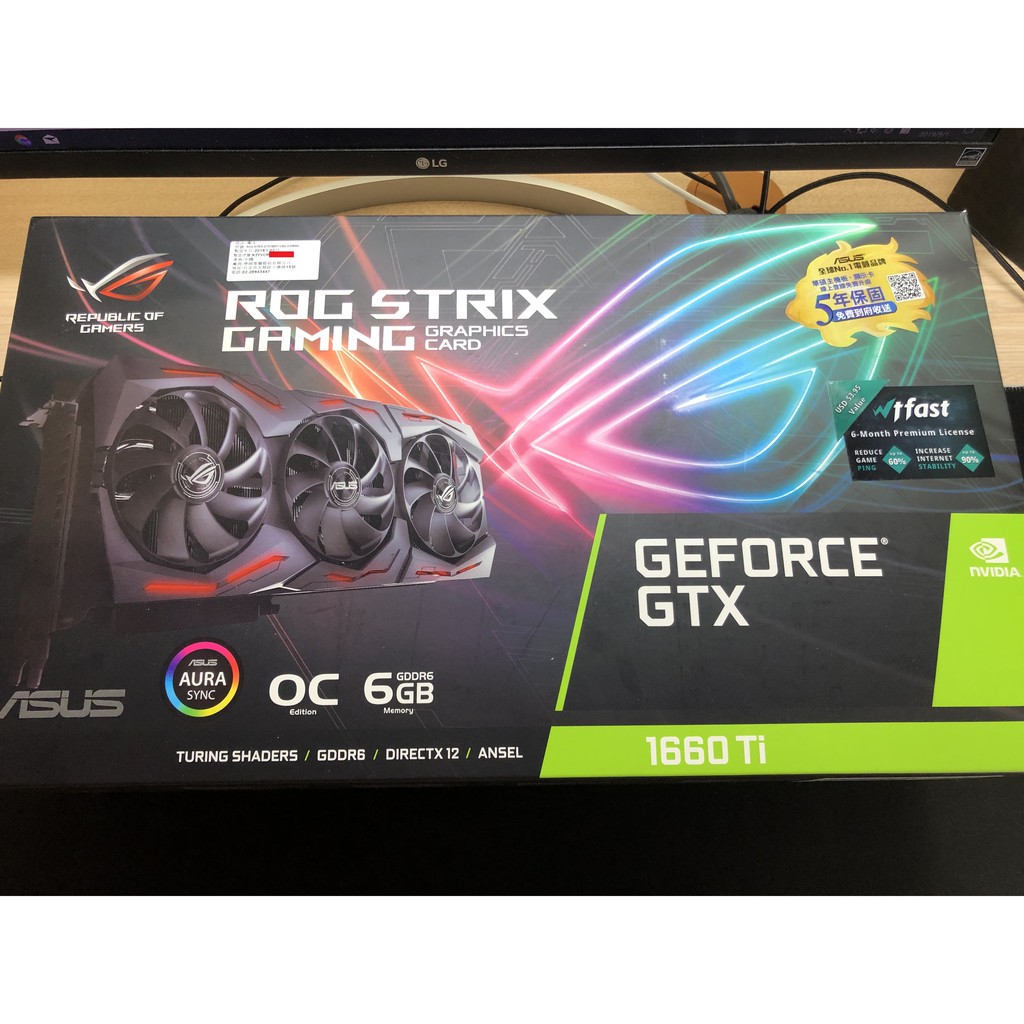 ROG Strix GTX 1660Ti O6G 顯示卡