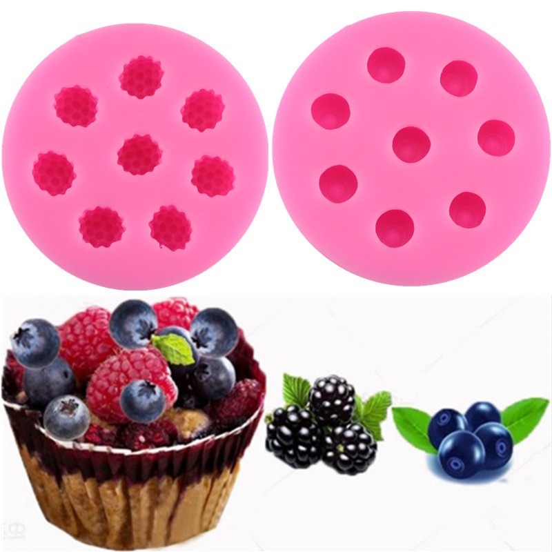 樹莓 藍莓 草莓 翻糖蛋糕模具 DIY巧克力模具 幹佩斯烘焙工具