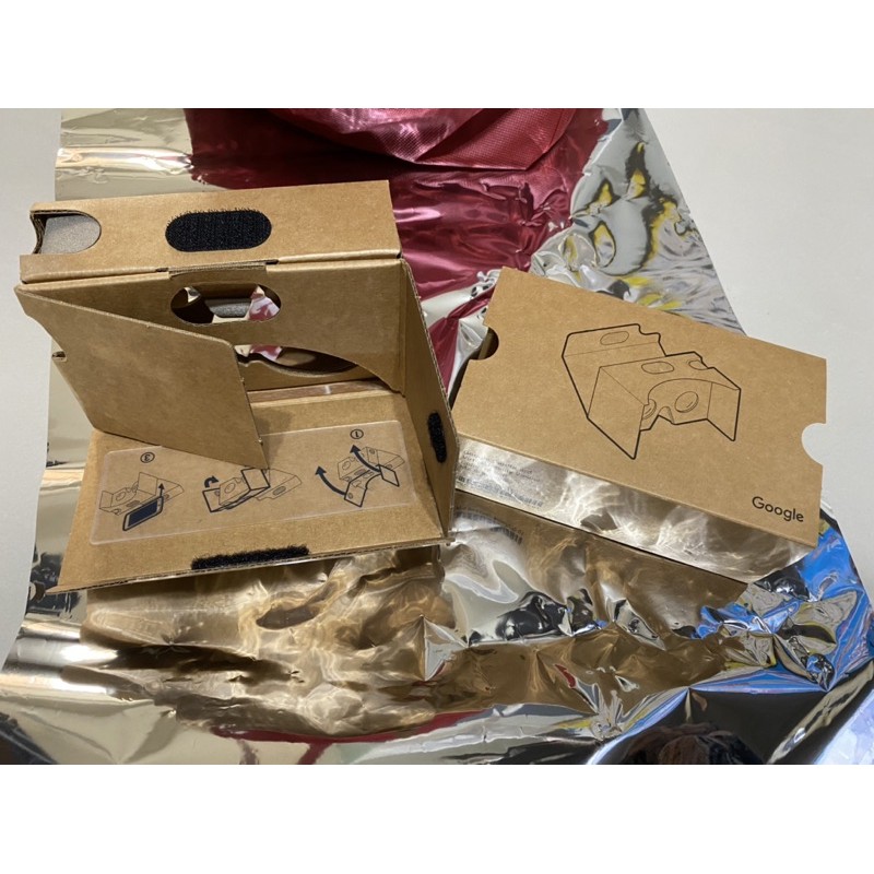 Google cardboard 谷歌 紙板 VR 手機3D眼鏡 立體眼鏡 虛擬實境 紙盒BOX