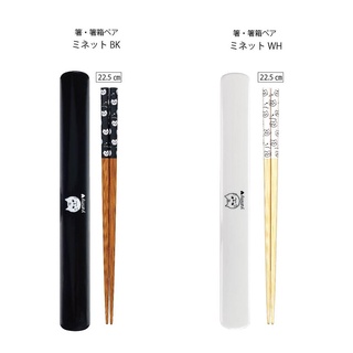 現貨 日本製 貓咪環保木質筷 附盒 兩色｜筷子 環保筷 便攜餐具 筷子收納盒 餐具 便當盒 兒童筷子 日本進口