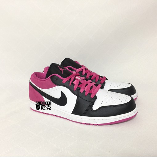 【思尼克】Nike Air Jordan 1 Low 黑粉 黑桃紅 籃球鞋 男鞋 CK3022-005 現貨供應