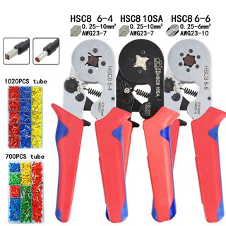 管狀端子壓接工具迷你電工鉗 HSC8 10SA/6-4 0.25-10mm2 23-7AWG 6-6 0.25-6mm2