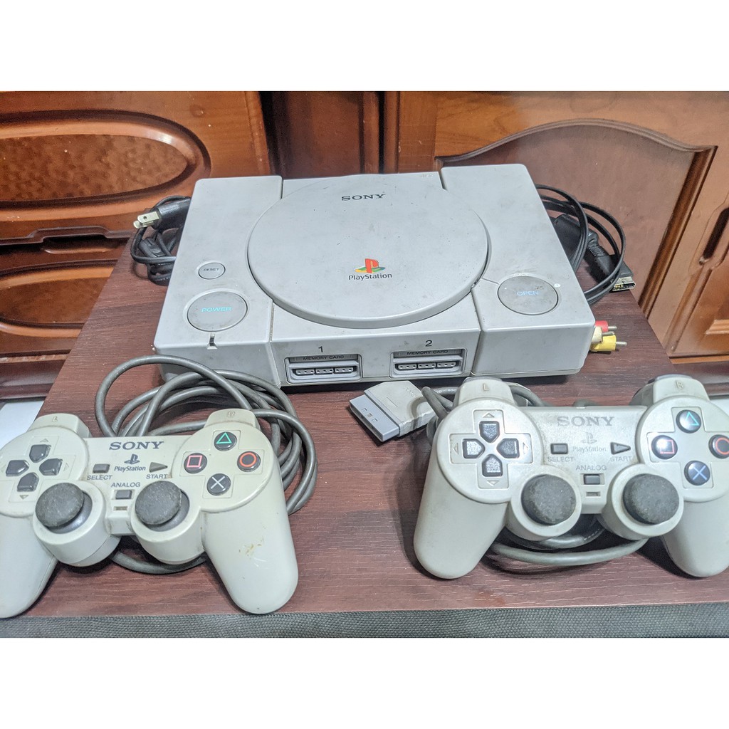 PlayStation 1 PS1主機*1+手把*2+記憶卡*1