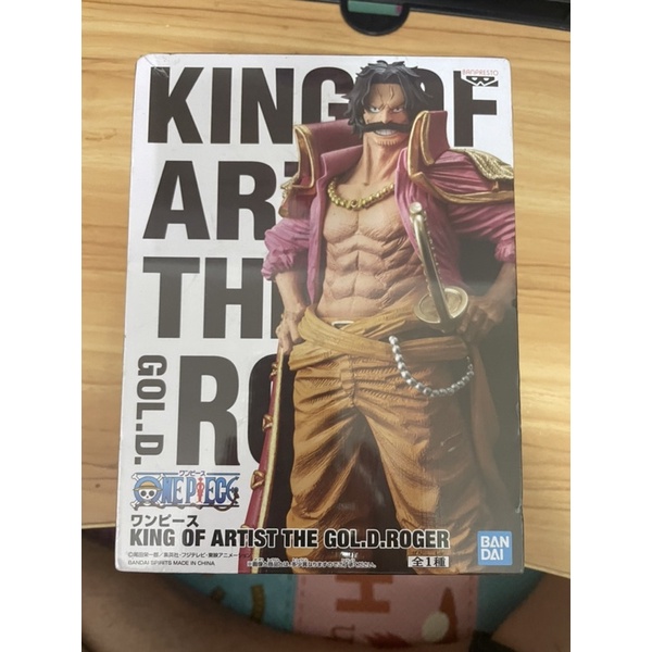 日版金證 寬盒 KING OF ARTIST THE ROGER GOL D 羅傑 藝術王者 海賊王 公仔