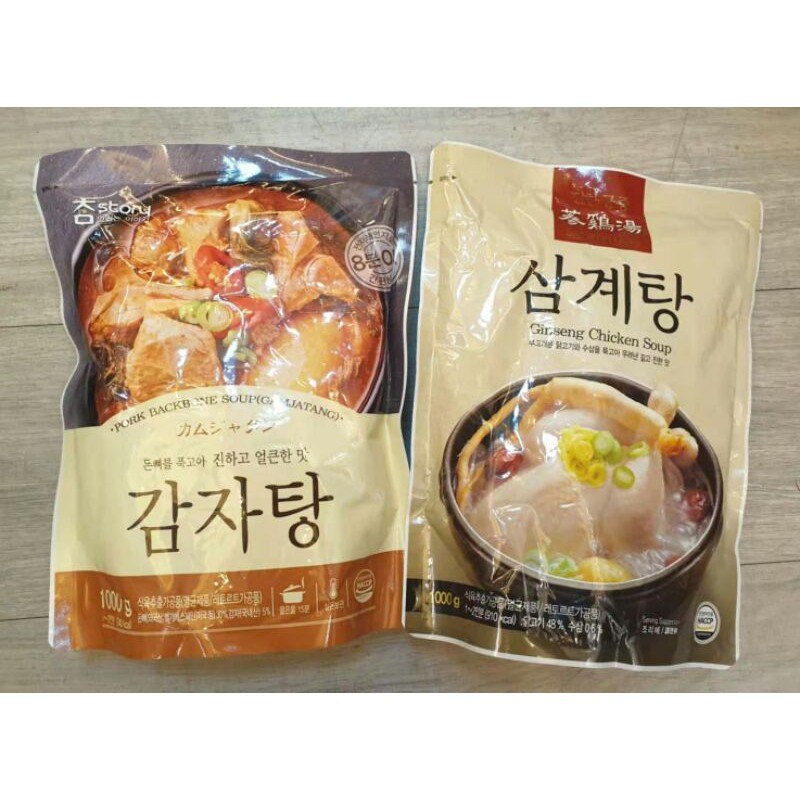 韓國 真韓（ 傳統宮中蔘雞湯/馬鈴薯豬骨湯）1公斤
