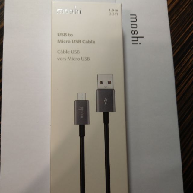 [已下定勿下標]MOSHI Micro USB 充電線 0.001km