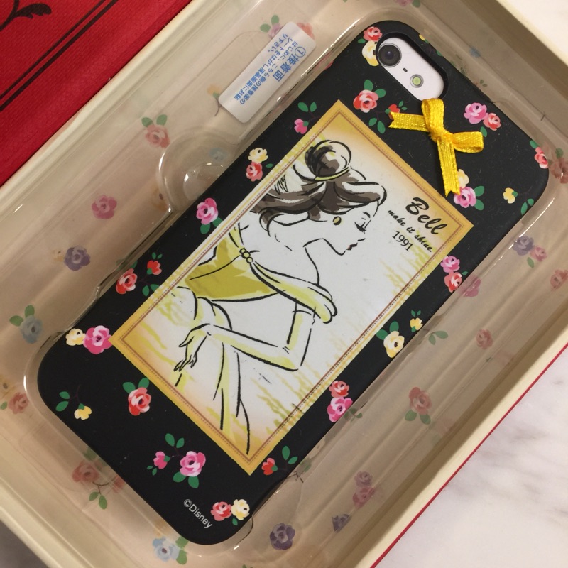 日本迪士尼公主限定，貝兒公主，手機殼，紀念版，全新
