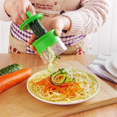 螺旋創意廚房多功能刨絲器  旋轉胡蘿蔔黃瓜削皮切絲器 切菜器