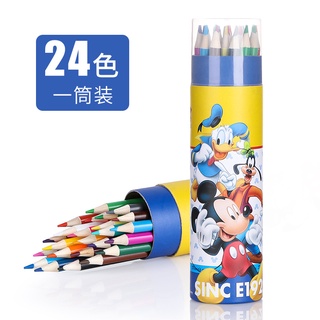 ✨LGKAR✨鬼滅之刃彩色鉛筆長款圓筒鉛筆蜘蛛人冰雪奇緣米奇筒裝彩 